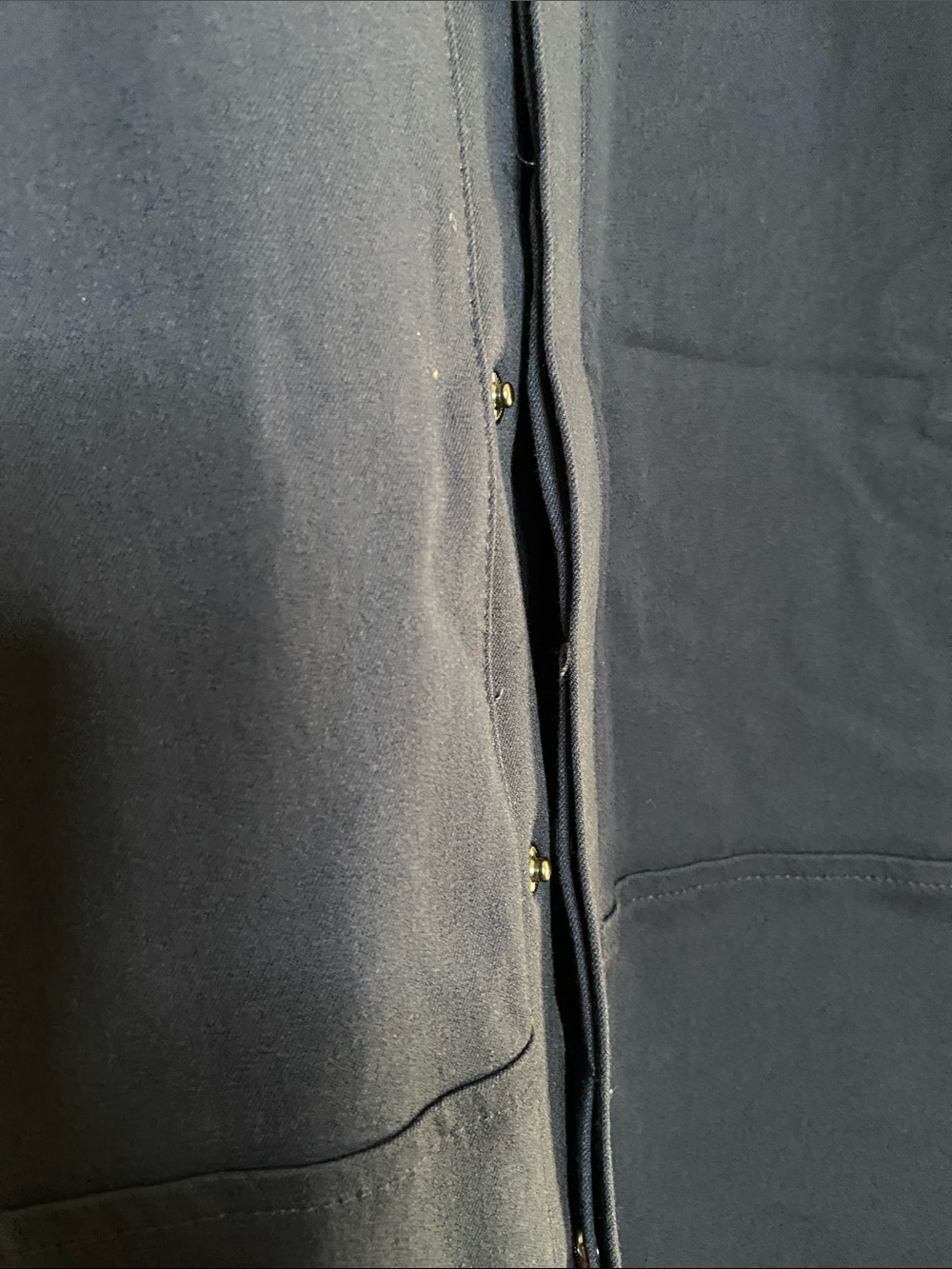 Universal Standard Navy snap front coveralls one piece - Picture 7 of 9